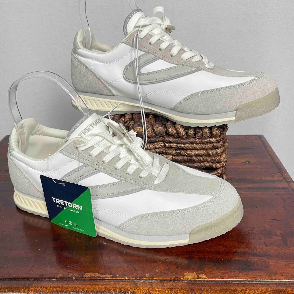 Tretorn White and Light Gray Men's Sneakers